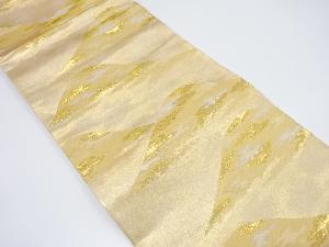 未使用品　霞に遠山模様織り出し袋帯